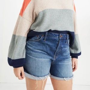Madewell High-Rise Mid-Length Denim Shorts